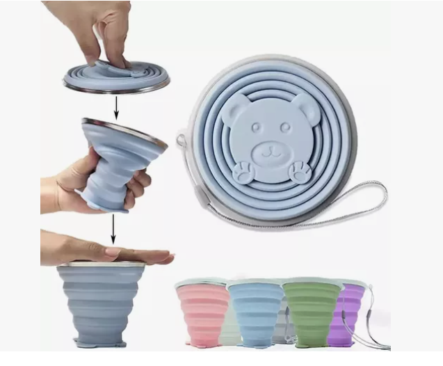 Vasos plegables de silicona